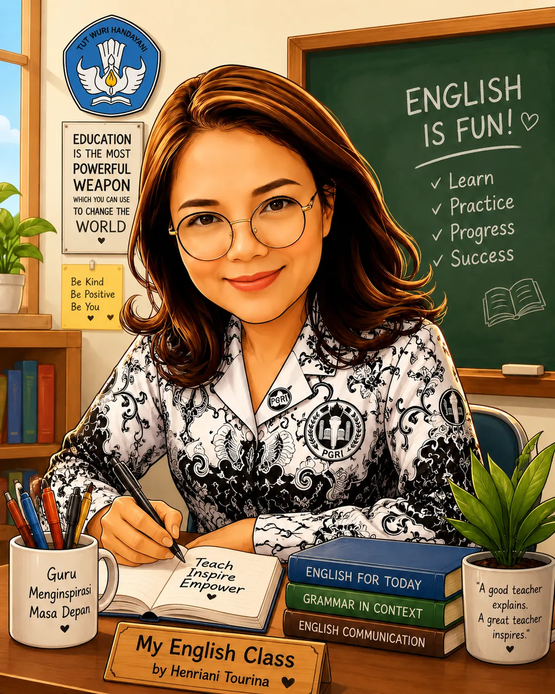 Karikatur Henriani Tourina